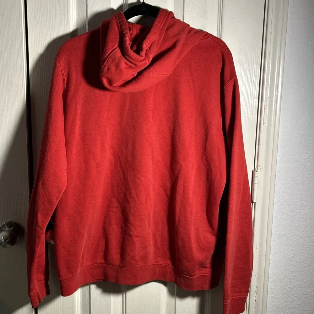Vintage Nike Hoodie Men's Size L Red Blue Tag Embroidered Logo